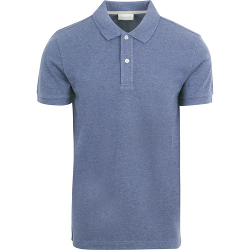 Vêtements Homme T-shirts & Polos Profuomo Piqué Poloshirt Denim Bleu Bleu