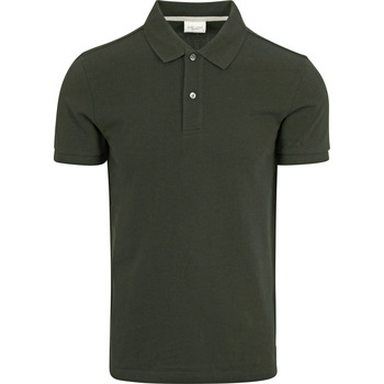 Vêtements Homme T-shirts & Polos Profuomo Piqué Poloshirt Vert Foncé Vert