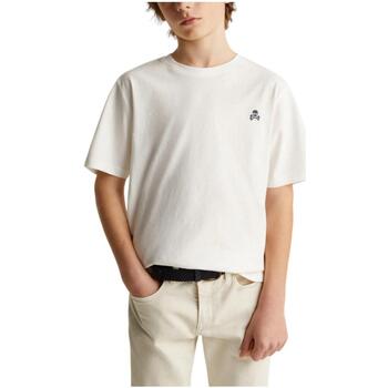 Vêtements Garçon T-shirts manches courtes Scalpers  Blanc