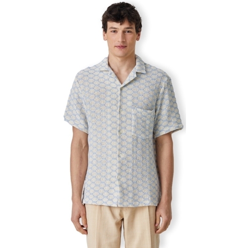 Vêtements Homme Chemises manches longues Portuguese Flannel Net layered Shirt - Blue Beige