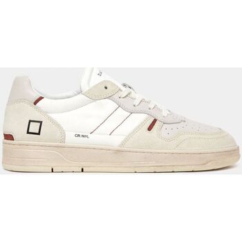 Chaussures Homme Baskets mode Date M401-C2-NY-WI - COURT 2.0-WHITE RED Blanc