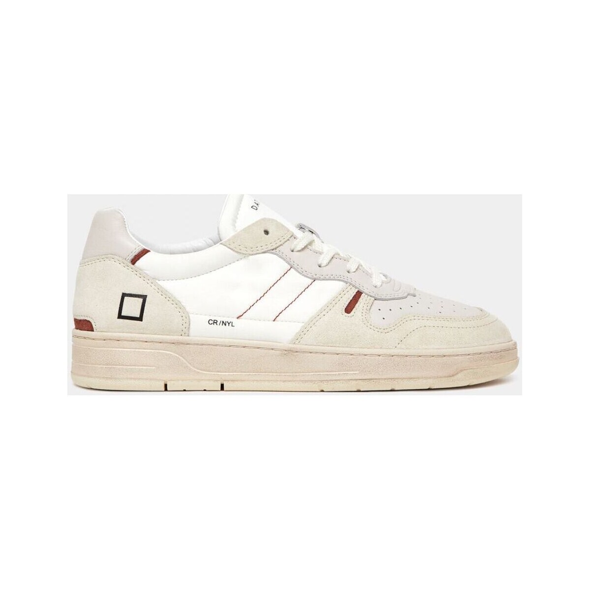 Chaussures Homme Baskets mode Date M401-C2-NY-WI - COURT 2.0-WHITE RED Blanc