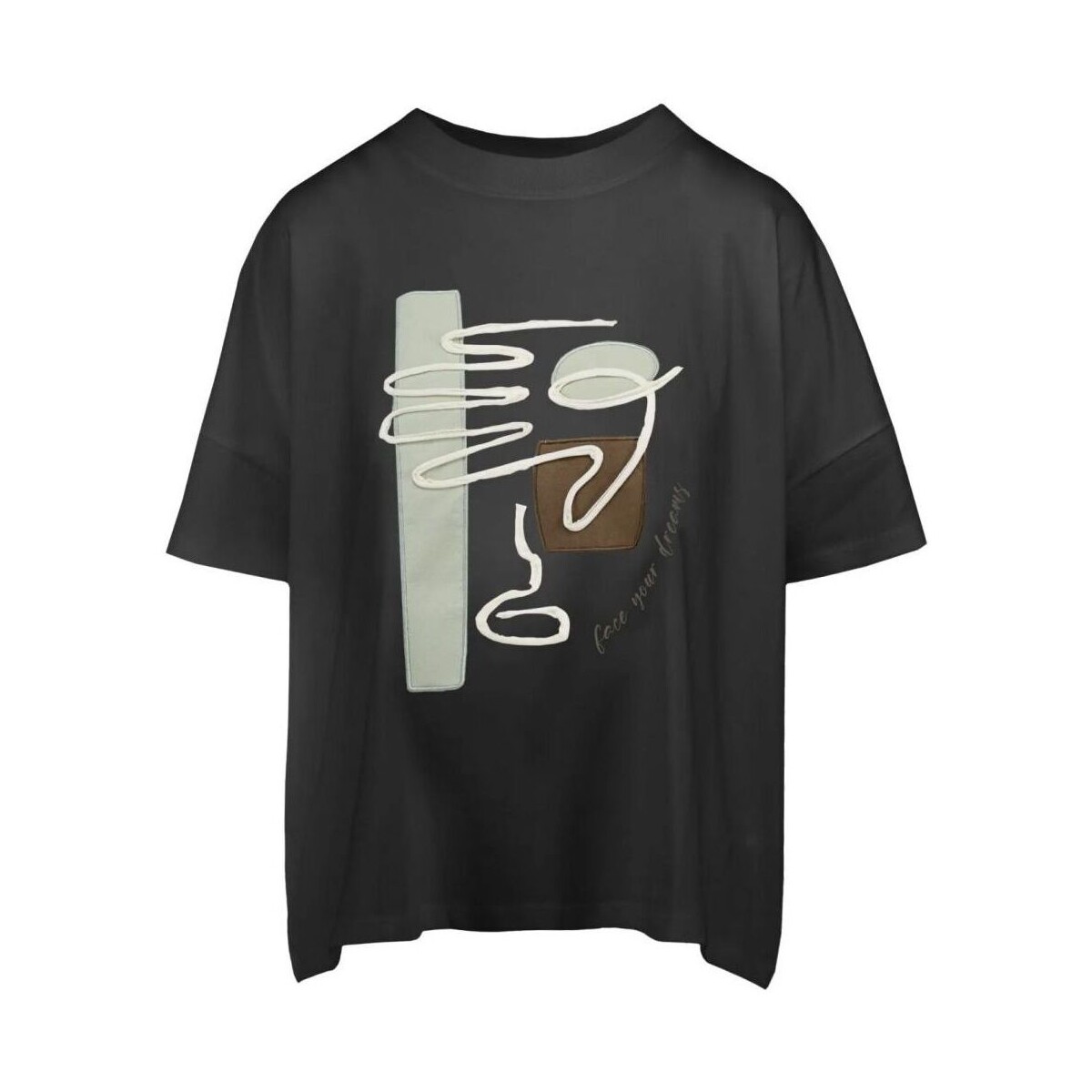 Vêtements Femme T-shirts & Polos Bomboogie TW8510 T JIN4-90 Noir