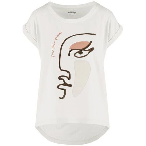 Vêtements Femme T-shirts & Polos Bomboogie TW8511 T JIN4-01 Blanc