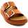 Chaussures Femme Mules FitFlop He8/592 Cuir Camel Marron