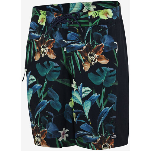 Vêtements Homme Maillots / Lace Shorts de bain Oxbow Boardshort stretch imprimé floral BAIMA Bleu