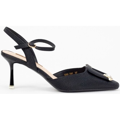Chaussures Femme La Bottine Souri Keslem Sandalias  en color negro para Noir