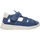 Chaussures Garçon Sandales et Nu-pieds Naturino Sandales semi-fermées en suède MUUFY Bleu
