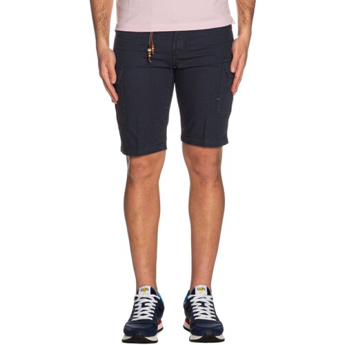 Vêtements Homme Shorts / Bermudas Yes Zee P742-PH00 Bleu