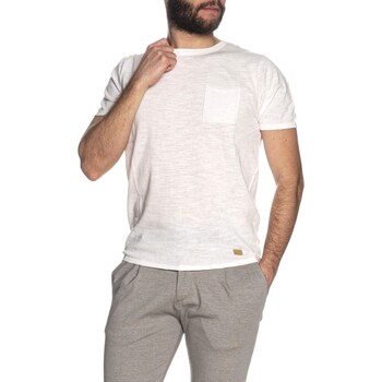 Vêtements Homme T-shirts manches courtes Yes Zee M713-ZZ00 Blanc