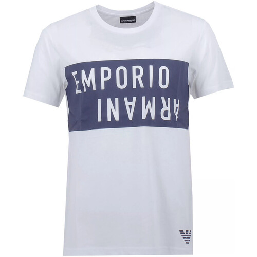 Vêtements Homme T-shirts & Polos Ea7 Emporio Armani crepe BEACHWEAR Bleu