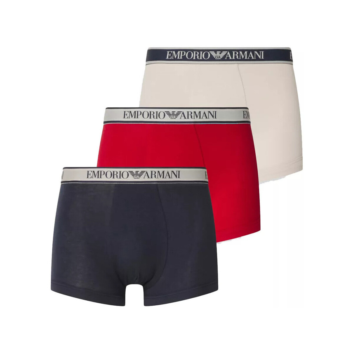 Sous-vêtements Homme Boxers Ea7 Emporio Armani PACK de 3 Multicolore