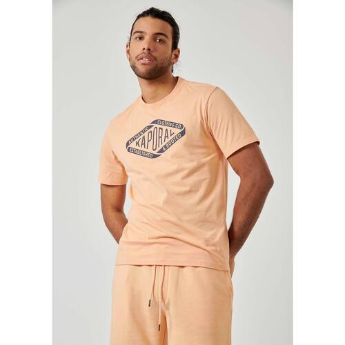 Vêtements Homme T-shirts neck manches courtes Kaporal RAZ Orange
