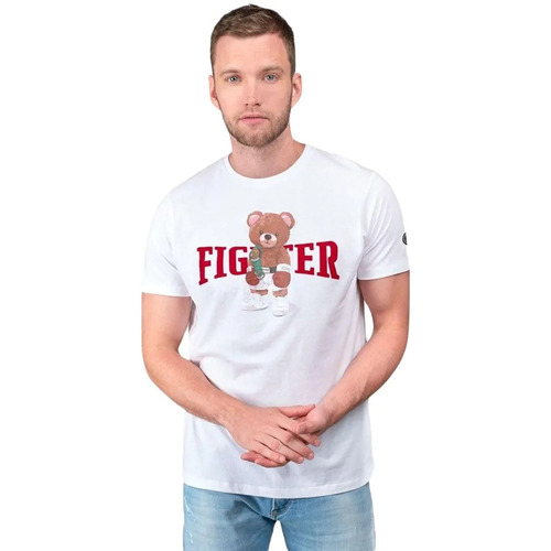 Vêtements Homme T-shirts manches courtes Le Temps des Cerises Bear Blanc