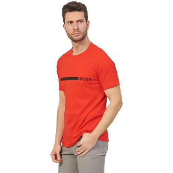 Vêtements Homme T-shirts manches courtes BOSS Line Rouge