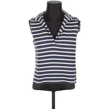 Vêtements Femme Débardeurs / T-shirts sans manche Agnes B Top en coton Bleu