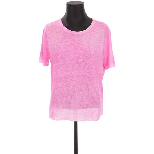 Vêtements Femme Débardeurs / T-shirts sans manche Majestic Filatures Top en lin Rose