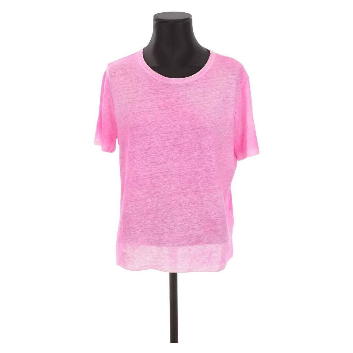 Vêtements Femme Débardeurs / T-shirts sans manche Majestic Filatures Top en lin Rose