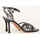 Chaussures Femme Sandales et Nu-pieds Albano Sandales  platine avec strass et bride Noir