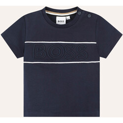 Vêtements Garçon T-shirts & Polos BOSS T-shirt bébé  à rayures horizontales Bleu