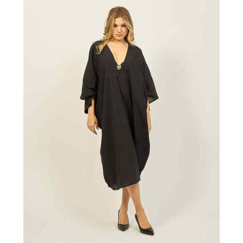 Vêtements Femme Robes BOSS Tunique de plage femme  avec col en V Noir