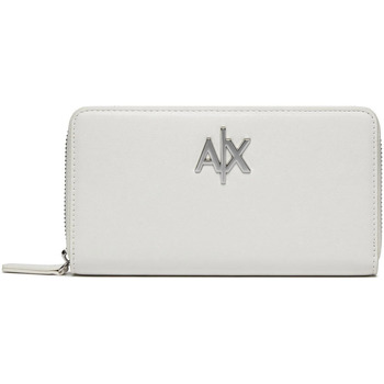 Sacs Femme Cabas / Sacs shopping EAX Portefeuille zippé AX avec logo Blanc