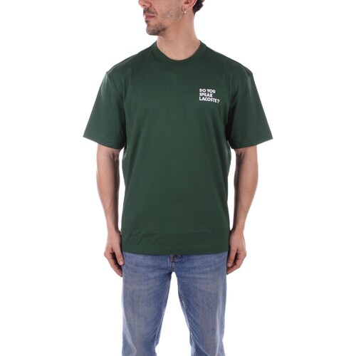 Vêtements Homme T-shirts manches courtes Lacoste TH0133 Vert