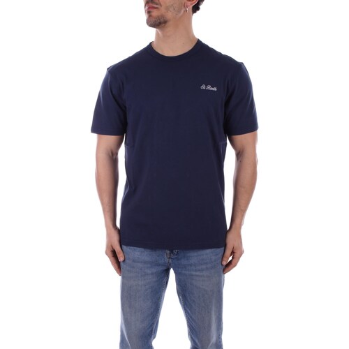 Vêtements Homme T-shirts manches courtes Bouts de canapé / guéridons DOV0001 Bleu