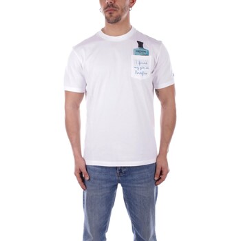 Vêtements Homme T-shirts manches courtes Bouts de canapé / guéridons AUS0001 Blanc