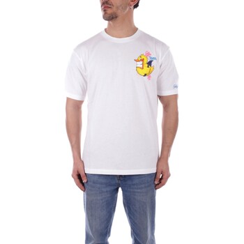 Vêtements Homme T-shirts manches courtes Bouts de canapé / guéridons TSHM001 Blanc