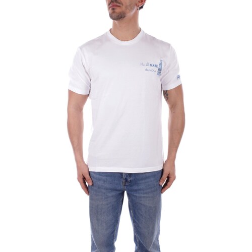 Vêtements Homme T-shirts manches courtes Bouts de canapé / guéridons TSHM001 Blanc