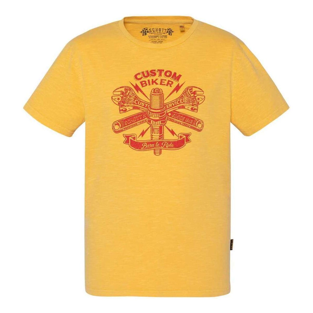 Vêtements Homme T-shirts manches courtes Schott 162518VTPE24 Jaune