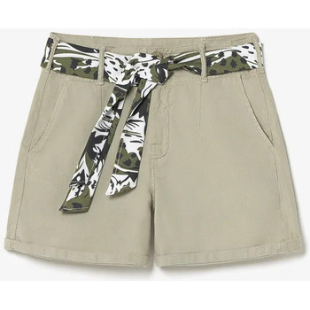 Vêtements Femme Shorts / Bermudas Strong Silhouette peplum-hem crepe shorts Rosa Short sydney2 kaki clair Kaki