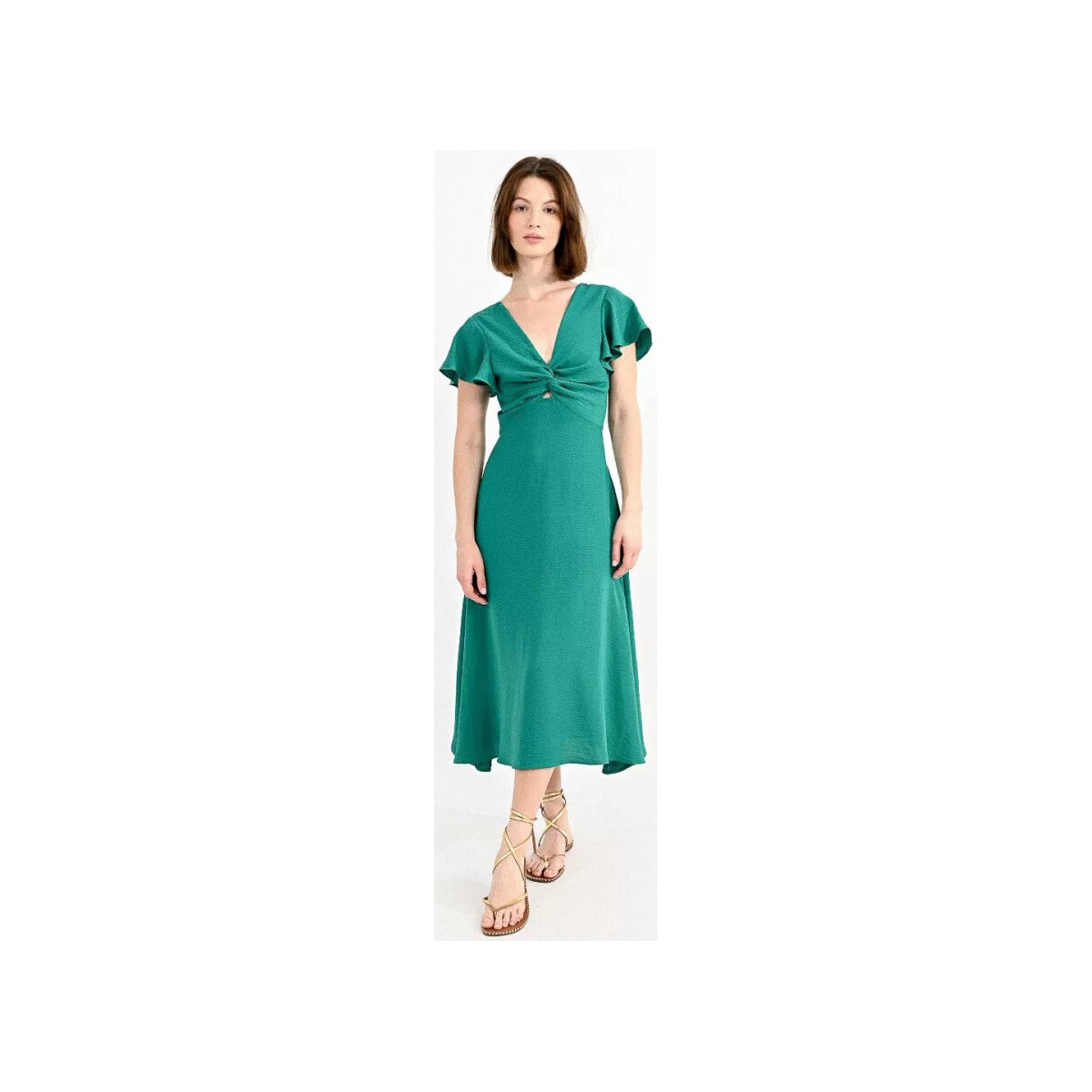 Vêtements Femme Robes Molly Bracken - LADIES WOVEN DRESS Vert