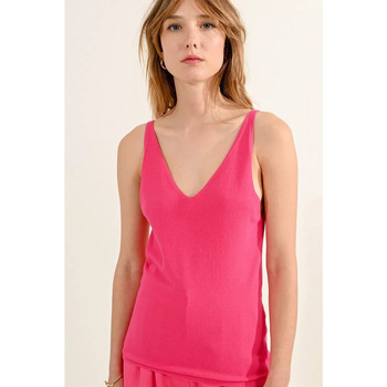 Vêtements Femme T-shirts usb manches courtes Molly Bracken - LADIES KNITTED TANKTOP Rose