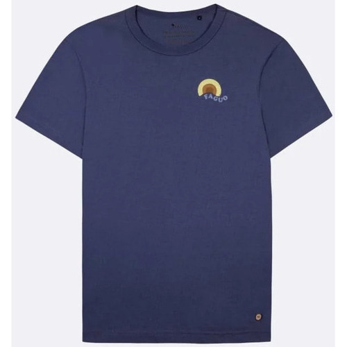 Vêtements Homme T-shirts manches courtes Faguo - LUGNY T-SHIRT COTTON Bleu