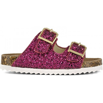 Chaussures Femme La garantie du prix le plus bas Colors of California Glitter sandal 2 buckles Rose