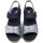 Chaussures Femme Sandales et Nu-pieds Walk In The City Femme Chaussures, Sandales en Cuir, Talon Compensé - 4646024 Bleu