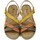 Chaussures Femme Sandales et Nu-pieds Walk In The City Femme Chaussures, Sandales en Cuir, Talon Compensé - 47610 Multicolore