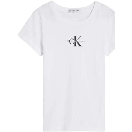 Vêtements Fille T-shirts manches Scervino Calvin Klein Jeans 135619VTPE24 Blanc