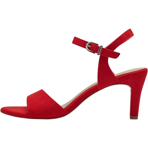 Chaussures Femme Sandales et Nu-pieds Tamaris Sandales à Talon Cuir Touch-It Rouge