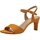 Chaussures Femme Sandales et Nu-pieds Tamaris Sandales à Talon Cuir Touch-It Orange