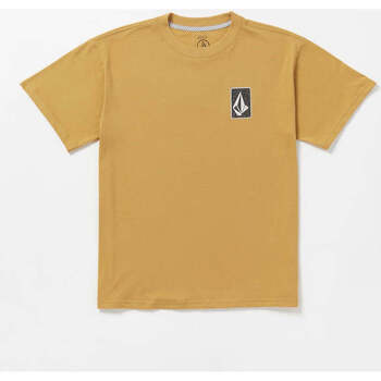 Vêtements Homme T-shirts manches courtes Volcom Camiseta  Skate Vitals Originator - Mustard Jaune