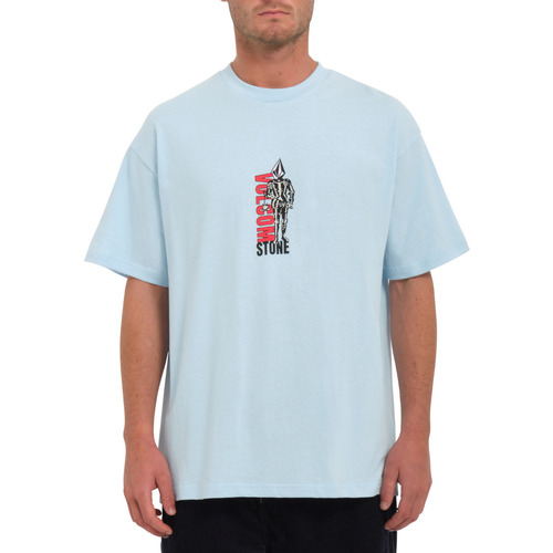 Vêtements Homme T-shirts manches courtes Volcom Camiseta  Flail - Misty Blue Bleu