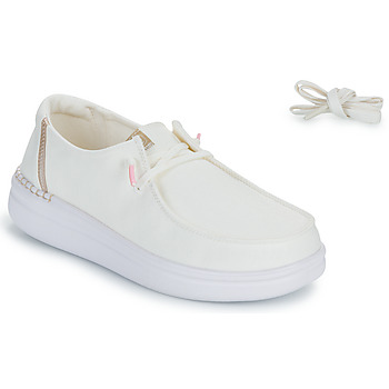 Chaussures Femme Slip ons HEY DUDE Wendy Rise Blanc