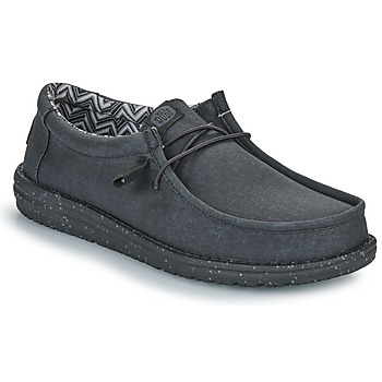 Chaussures Homme Slip ons HEY DUDE Wally Canvas Noir