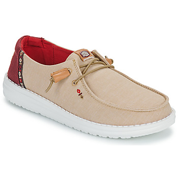 Chaussures Femme Slip ons HEYDUDE Tango And Friend Beige / Bordeaux