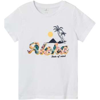 Vêtements Fille T-shirts manches courtes Name it 164410VTPE24 Blanc