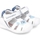 Chaussures Enfant Sandales et Nu-pieds Biomecanics Kids Sandals 242123-A - White Bleu