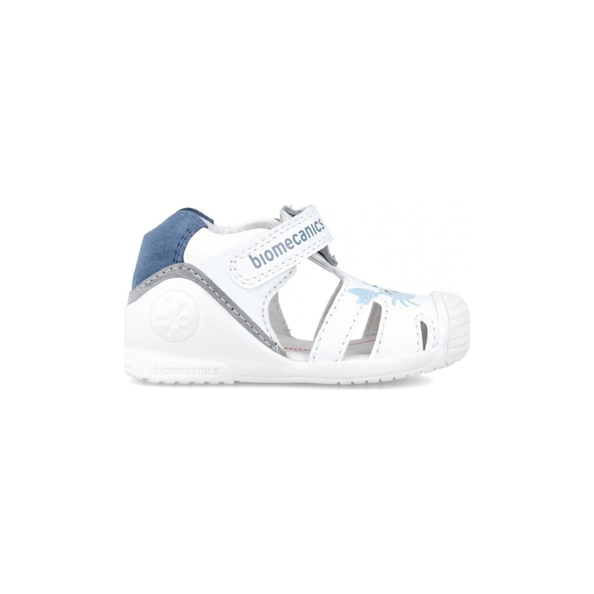 Chaussures Enfant Sandales et Nu-pieds Biomecanics Kids Sandals 242123-A - White Bleu